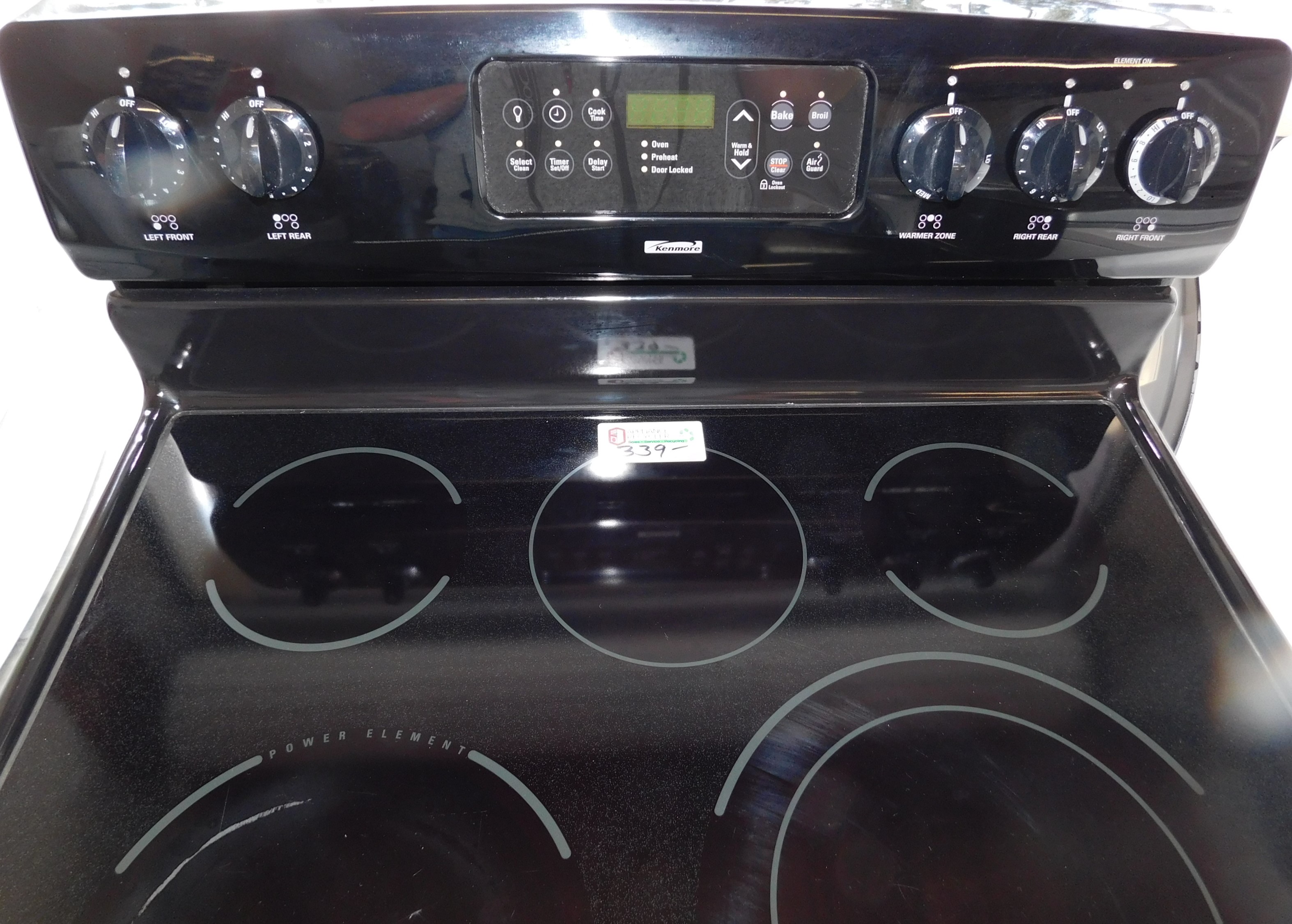 Stove 30 Inch Kenmore Electric Black Glass Top Stove B 95