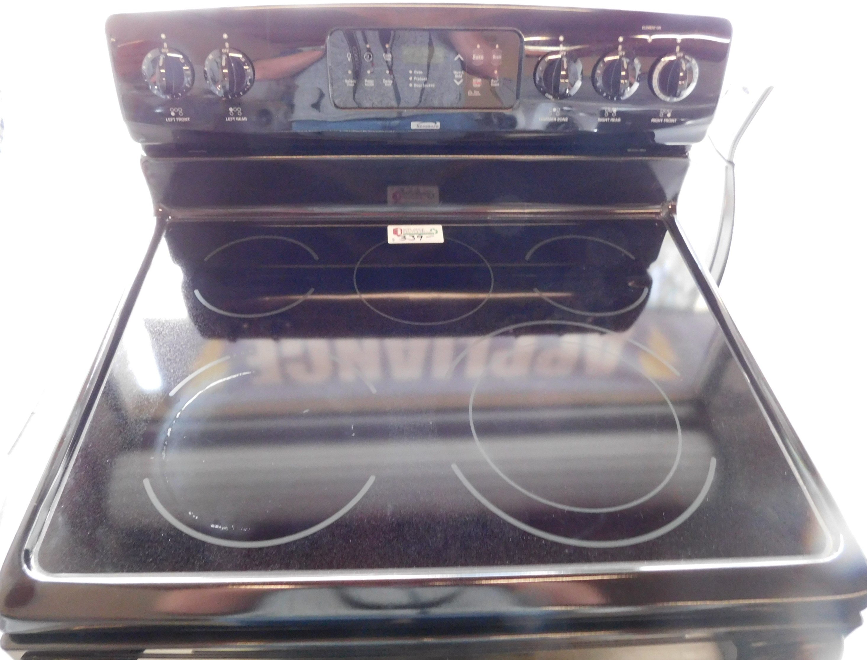 Stove 30 Inch Kenmore Electric Black Glass Top Stove B 95