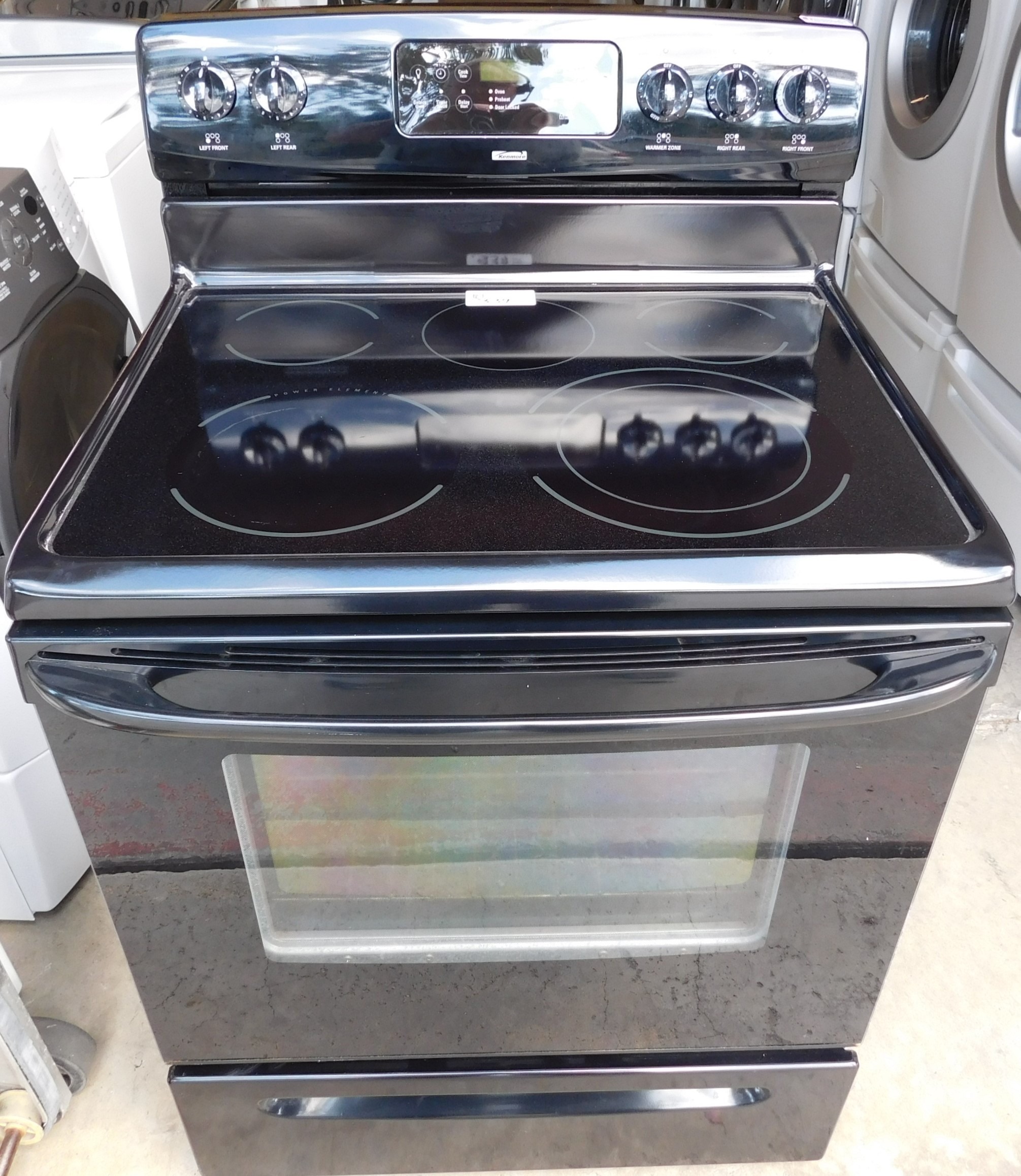 Stove 30 Inch Kenmore Electric Black Glass Top Stove B 95