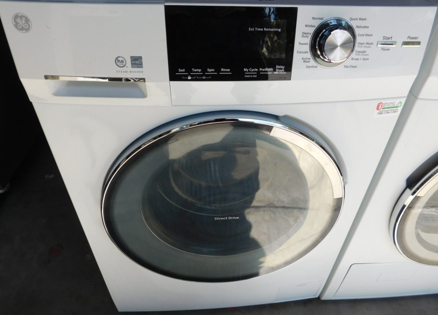 STACKABLE GE WASHER & DRYER (24 INCH- 220 VOLT ELECTRIC) A-300 ...