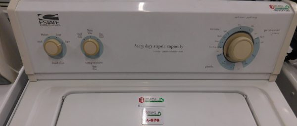 WASHER- ESTATE SUPER CAPACITY- HEAVY DUTY WASHER- PRODUCT ID#A-676 - Image 3