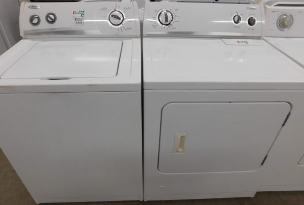 WASHER- WHIRLPOOL SUPER CAPACITY- HEAVY DUTY WASHER & GAS DRYER- PRODUCT ID#A-675