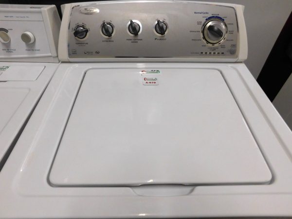 WASHER- WHIRLPOOL SUPER KING SIZE CAPACITY- HEAVY DUTY WASHER- PRODUCT ID#A-670 - Image 2