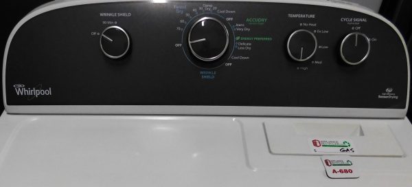 DRYER- WHIRLPOOL SUPER CAPACITY PLUS- A-680 - Image 3