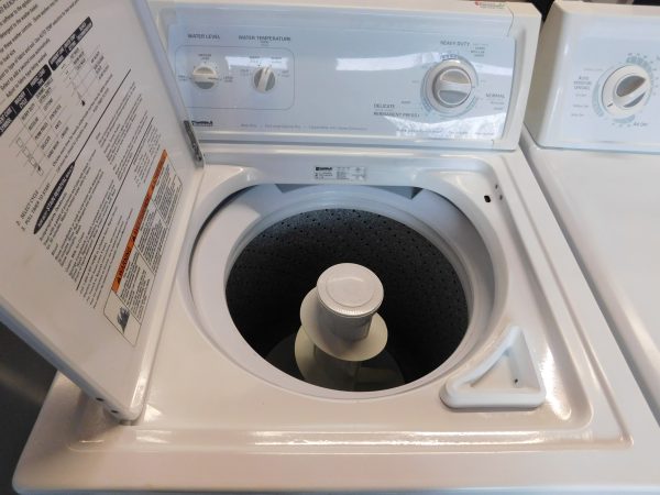 KENMORE SET- SUPER CAPACITY - WASHER AND GAS DRYER- SET PRODUCT ID#A-668 - Image 8