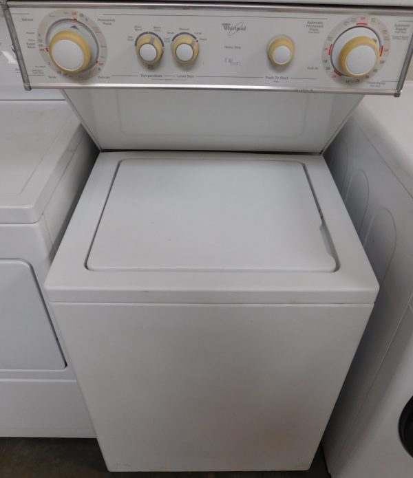 STACK WHIRLPOOL WASHER & DRYER (24 INCH- 220 VOLT ELECTRIC) A-681 - Image 3