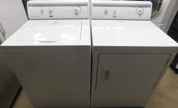 AMANA SET- (MADE BY ALLIANCE)-COMMERCIAL GRADE KING SIZE CAPACITY PLUS - (MARTINA NIETO) CPU 02/08/25  (ALMOST NEW) WASHER AND GAS DRYER- SET PRODUCT ID#A-690