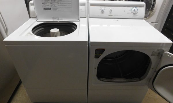 AMANA SET- (MADE BY ALLIANCE)-COMMERCIAL GRADE KING SIZE CAPACITY PLUS - (MARTINA NIETO) CPU 02/08/25  (ALMOST NEW) WASHER AND GAS DRYER- SET PRODUCT ID#A-690 - Image 2