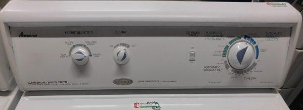 AMANA SET- (MADE BY ALLIANCE)-COMMERCIAL GRADE KING SIZE CAPACITY PLUS - (MARTINA NIETO) CPU 02/08/25  (ALMOST NEW) WASHER AND GAS DRYER- SET PRODUCT ID#A-690 - Image 12