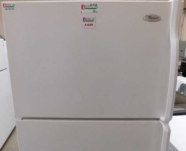 18 CU. FT.  WHIRLPOOL TOP FREEZER REFRIGERATOR  A-639 - Image 2