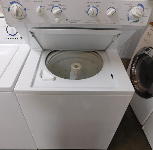STACKED FRIGIDAIRE (FULL SIZE) WASHER & (GAS) DRYER PRODUCT ID#A-652 - Image 7