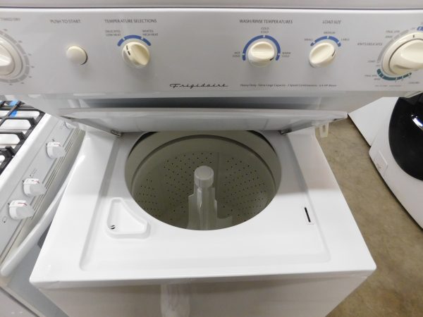 STACK FRIGIDAIRE WASHER & DRYER (FULL SIZE 220V ELECTRIC) A-633 - Image 9