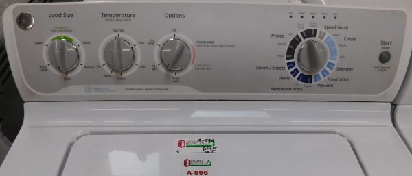 GENERAL ELECTRIC SET- SUPER CAPACITY - WASHER AND ELECTRIC DRYER- SET PRODUCT ID#A-596 - Image 5