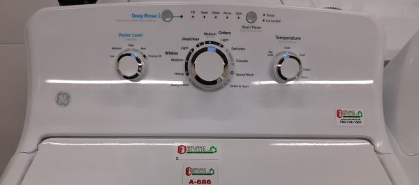 GENERAL ELECTRIC SET- SUPER CAPACITY - WASHER AND GAS DRYER- SET PRODUCT ID#A-686 - Image 5