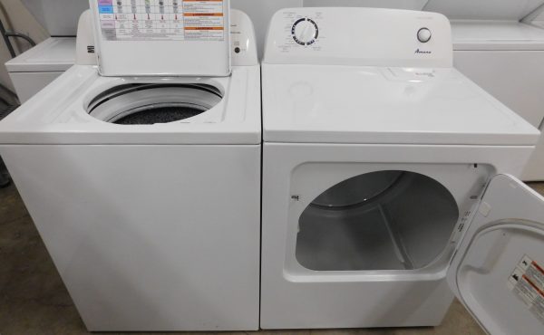 KENMORE/AMANA ELECTRIC SET- SUPER CAPACITY - WASHER AND DRYER- SET PRODUCT ID#A-555 - Image 2