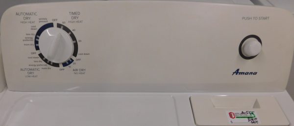 KENMORE/AMANA ELECTRIC SET- SUPER CAPACITY - WASHER AND DRYER- SET PRODUCT ID#A-555 - Image 12