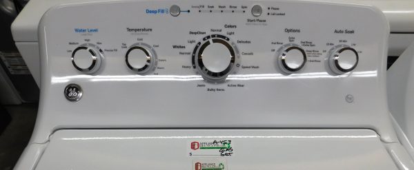 WASHER- GE KING SIZE CAPACITY- HEAVY DUTY WASHER & GAS DRYER- PRODUCT ID#A-453 - Image 5