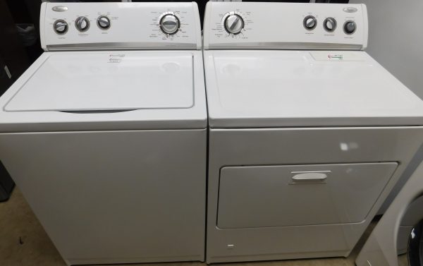 WHIRLPOOL WASHER & DRYER SET GAS--KING SIZE CAPACITY- HEAVY DUTY- PRODUCT ID#A-224