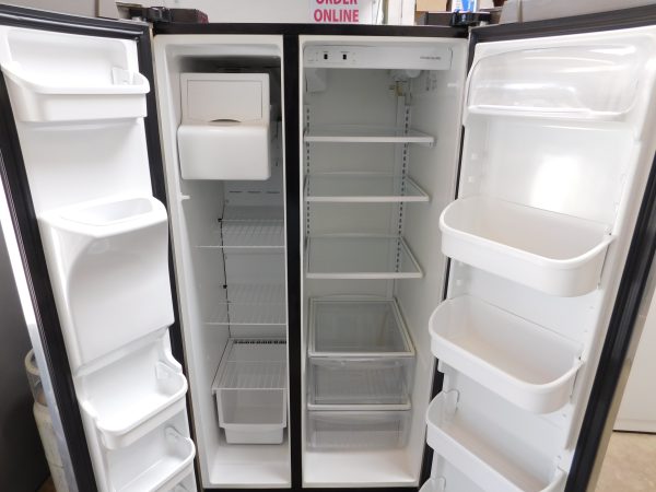 26 CU. FT. FRIGIDAIRE SIDE-BY-SIDE REFRIGERATOR & FREEZER (WITH ICE & WATER DISPENSER) (STAINLESS STEEL) A-238 - Image 5