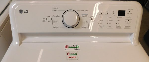 DRYER- (NEW) LG KING SIZE CAPACITY ELECTRIC- A-301 - Image 3