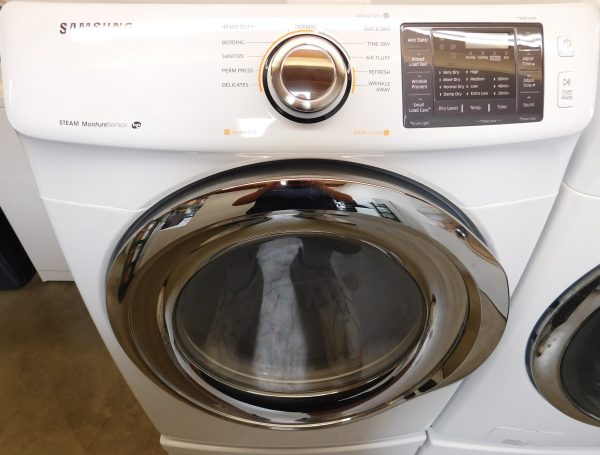 SAMSUNG WASHER AND GAS DRYER-WITH STEAM- ON PEDESTALS - PRODUCT ID# A-336 - Image 11