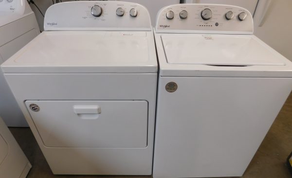 WHIRLPOOL WASHER & DRYER SET ELECTRIC--KING SIZE CAPACITY- HEAVY DUTY- PRODUCT ID#A-380