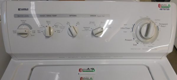 KENMORE WASHER- (OLD STYLE) (NEW) SUPER CAPACITY- HEAVY DUTY WASHER- PRODUCT ID#A-186 - Image 3