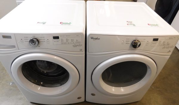 WHIRLPOOL WASHER AND GAS DRYER SET - (FRONT LOAD) PRODUCT ID# A-222