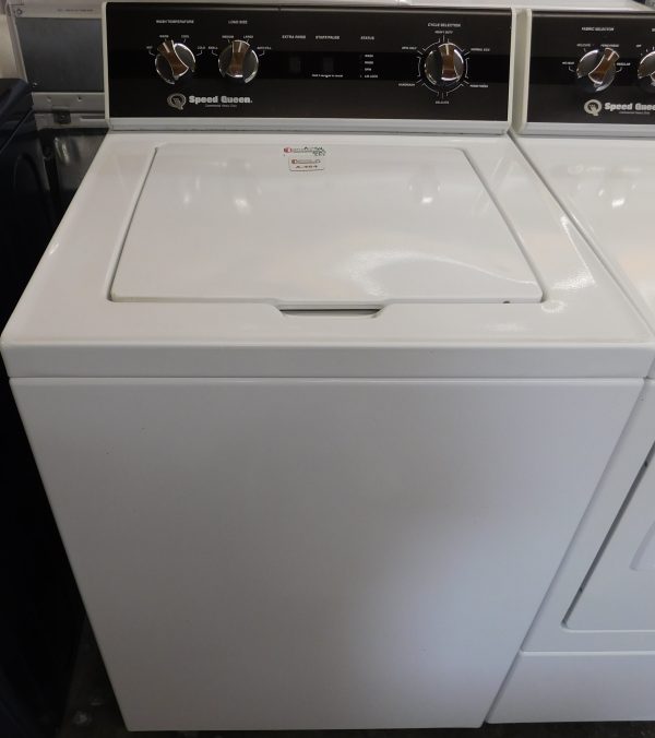 SPEED QUEEN (COMMERCIAL GRADE) (ALMOST NEW) WASHER & DRYER SET GAS (MADE BY ALLIANCE) --KING SIZE CAPACITY- HEAVY DUTY- PRODUCT ID#A-464 - Image 3