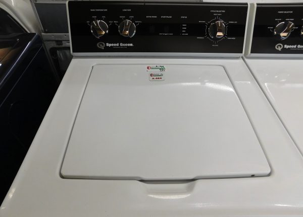 SPEED QUEEN (COMMERCIAL GRADE) (ALMOST NEW) WASHER & DRYER SET GAS (MADE BY ALLIANCE) --KING SIZE CAPACITY- HEAVY DUTY- PRODUCT ID#A-464 - Image 4