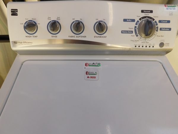 KENMORE WASHER- KING SIZE CAPACITY- HEAVY DUTY WASHER- PRODUCT ID#A-322 - Image 3