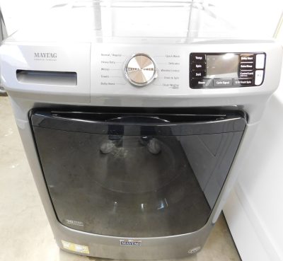 FRONT LOAD- (VERY NEW) MAYTAG (KING SIZE) (GREY) FRONT LOAD WASHER - A-167  (FRONT LOAD)