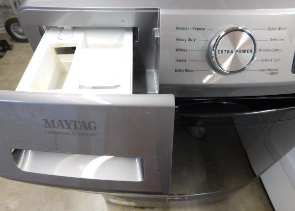 FRONT LOAD- (VERY NEW) MAYTAG (KING SIZE) (GREY) FRONT LOAD WASHER - A-167  (FRONT LOAD) - Image 2