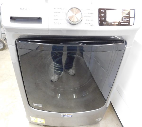 FRONT LOAD- (VERY NEW) MAYTAG (KING SIZE) (GREY) FRONT LOAD WASHER - A-167  (FRONT LOAD) - Image 4
