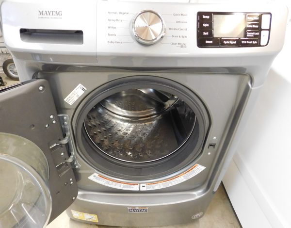 FRONT LOAD- (VERY NEW) MAYTAG (KING SIZE) (GREY) FRONT LOAD WASHER - A-167  (FRONT LOAD) - Image 5