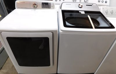 SAMSUNG- KING SIZE CAPACITY PLUS -WASHER AND GAS DRYER- SET PRODUCT ID#A-371