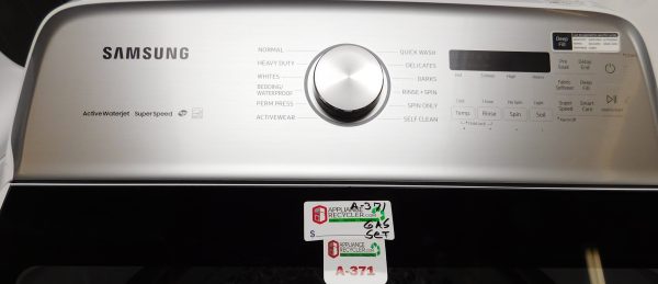 SAMSUNG- KING SIZE CAPACITY PLUS -WASHER AND GAS DRYER- SET PRODUCT ID#A-371 - Image 5