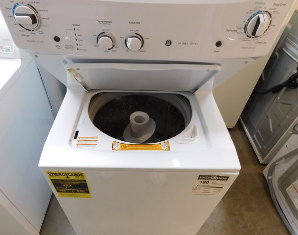 STACKED GENERAL ELECTRIC (FULL SIZE) WASHER & (GAS) DRYER PRODUCT ID#A-445 - Image 8