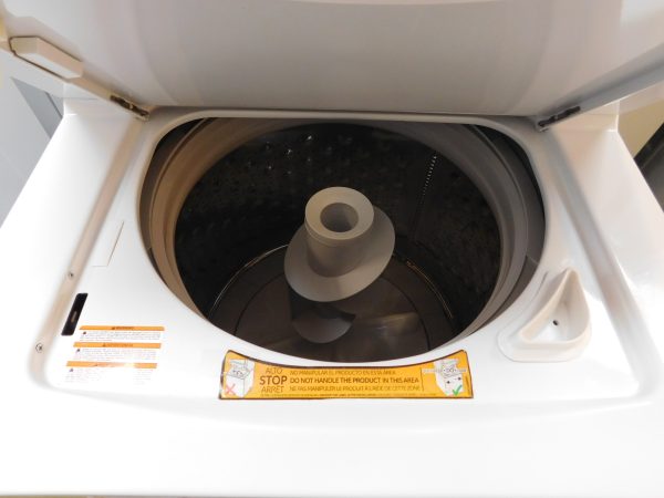 STACKED GENERAL ELECTRIC (FULL SIZE) WASHER & (GAS) DRYER PRODUCT ID#A-445 - Image 9