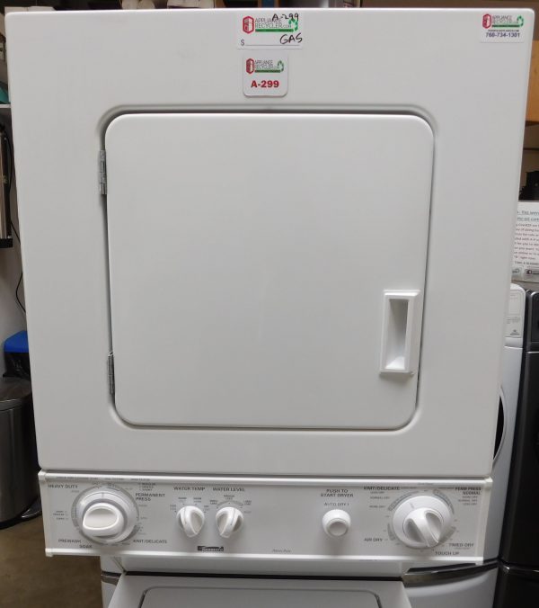 STACKED KENMORE (24 INCH) WASHER & (GAS) DRYER PRODUCT ID#A-299 - Image 2