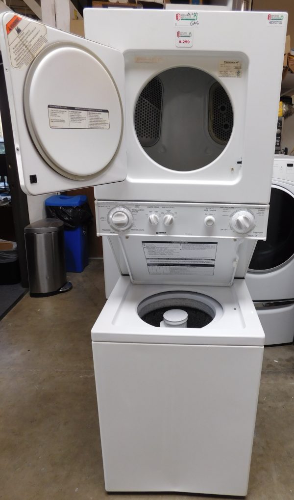 STACKED KENMORE (24 INCH) WASHER & (GAS) DRYER PRODUCT ID#A-299 - Image 4