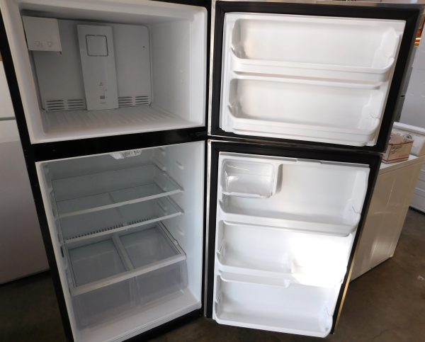 20 CU. FT. (STAINLESS STEEL) (GLASS SHELVES) GE TOP FREEZER REFRIGERATOR  A-447 - Image 4
