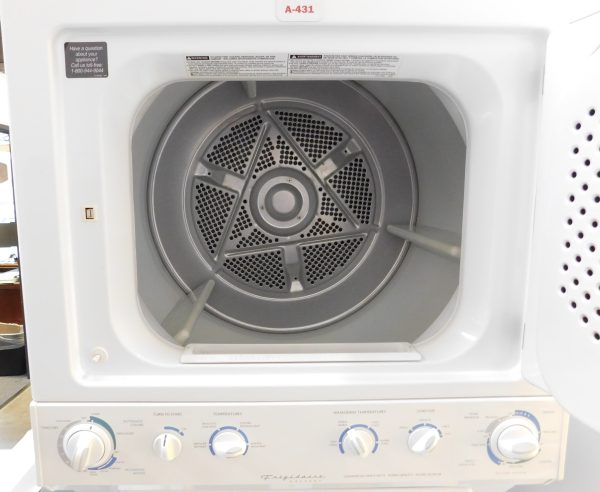 STACKED FRIGIDAIRE (FULL SIZE) WASHER & (GAS) DRYER PRODUCT ID#A-431 - Image 6