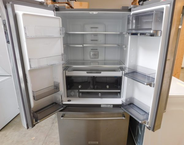 24 CU. FT. KITCHEN AID SIDE-BY-SIDE REFRIGERATOR & FREEZER (WITH ICE & WATER DISPENSER) (STAINLESS STEEL)  A-347 - Image 5