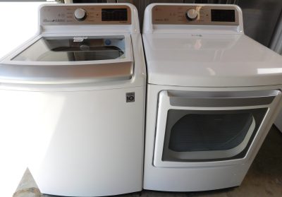 LG- KING SIZE CAPACITY PLUS - (NEW) WASHER AND GAS DRYER- SET PRODUCT ID#A-339