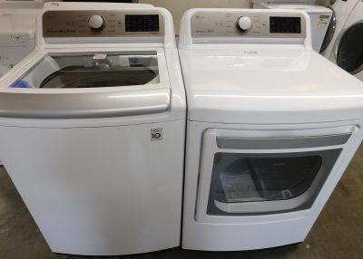 LG- KING SIZE CAPACITY PLUS - WASHER AND (NEW) GAS DRYER- SET PRODUCT ID#A-339