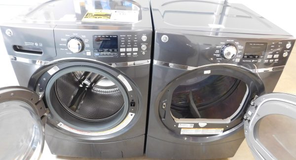 GENERAL ELECTRIC (NEW) WASHER AND ELECTRIC DRYER SET - (FRONT LOAD) PRODUCT ID# A-627 - Image 2