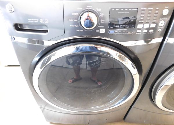 GENERAL ELECTRIC (NEW) WASHER AND ELECTRIC DRYER SET - (FRONT LOAD) PRODUCT ID# A-627 - Image 3