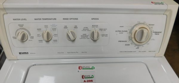 KENMORE WASHER- (OLD STYLE) (NEW) SUPER CAPACITY- HEAVY DUTY WASHER- PRODUCT ID#A-206 - Image 3