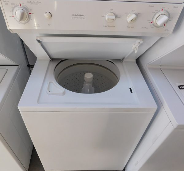STACKED GENERAL ELECTRIC (FULL SIZE) WASHER & (GAS) DRYER PRODUCT ID#A-398 - Image 7